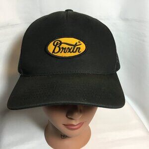 Brixton Trucker Hat Cap Men's Black Snapback Mesh